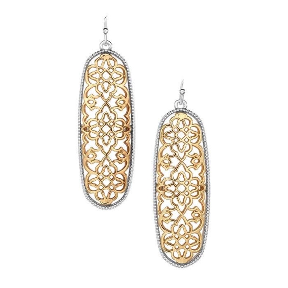 NWT Gold Lace Earrings